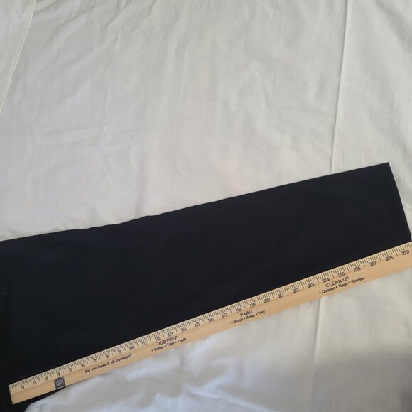 Black Faux Suede Womens Pants Dress Barn Size 12 - Picture 7 of 14